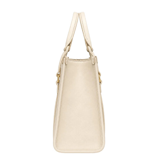 Bagique White Grande Carryall Tote Handbag
