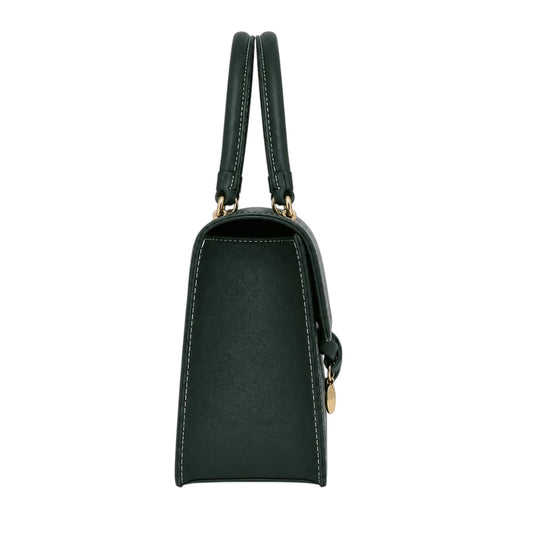 Bagique Green Knot Signature Satchel Handbag