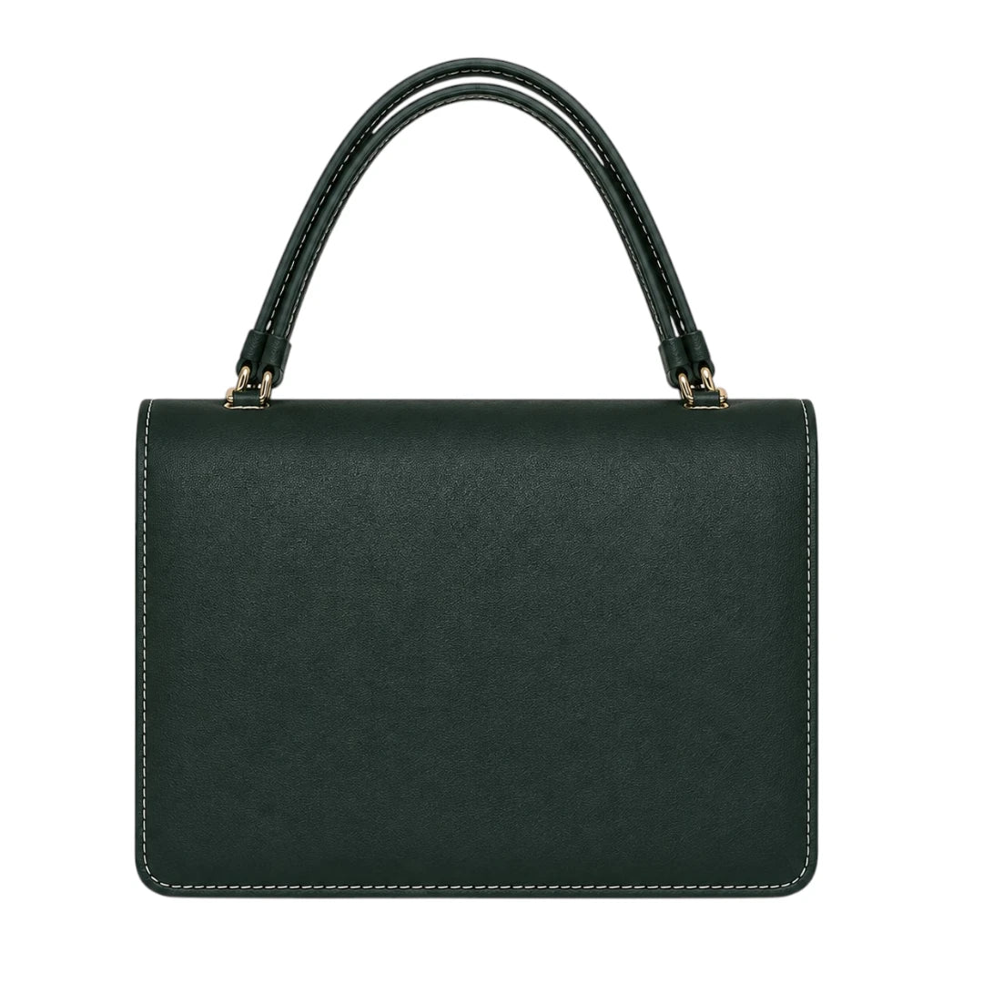 Bagique Green Knot Signature Satchel Handbag