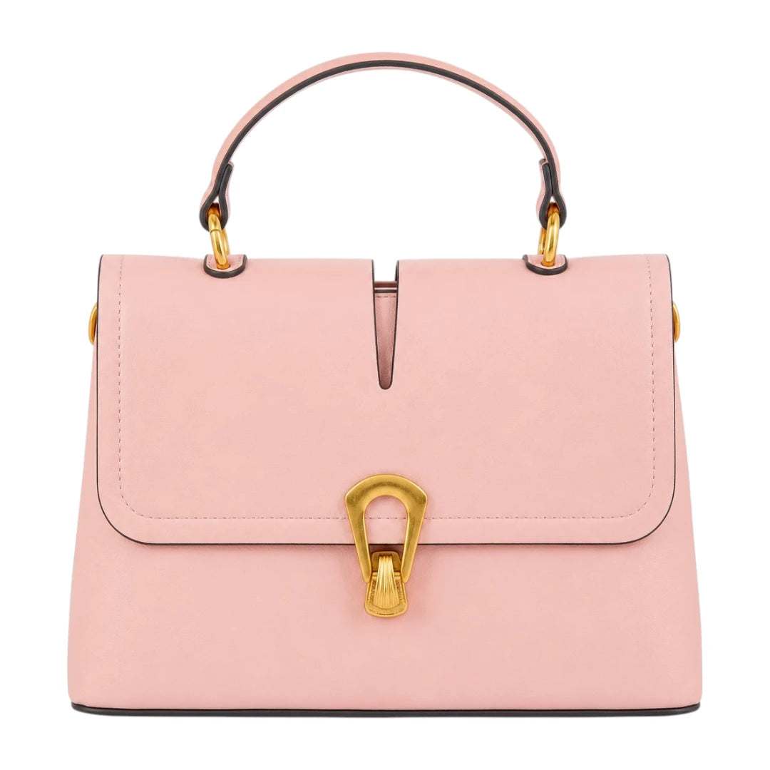 Bagique Pink Roselle Signature Top Handle Bag