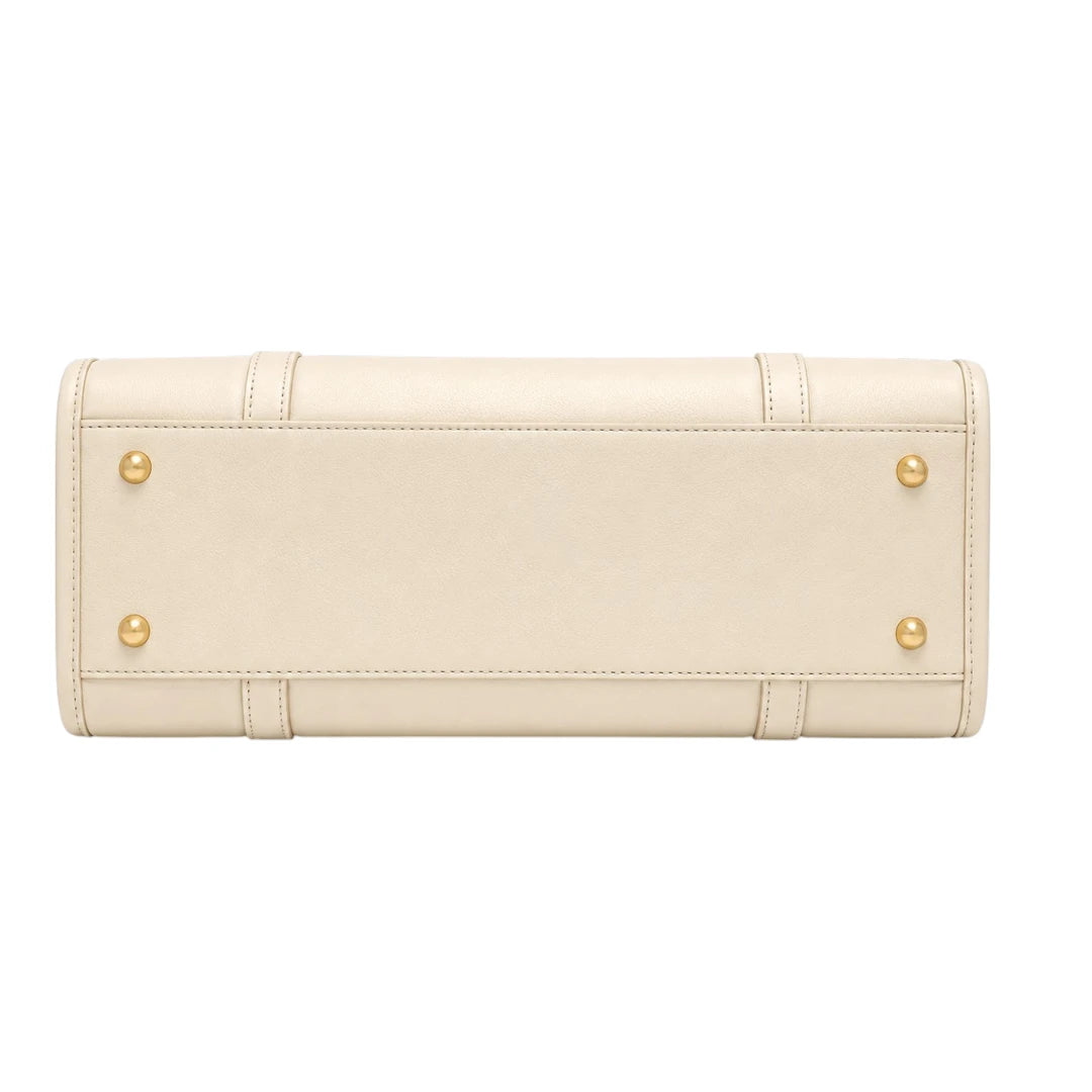 Bagique White Grande Carryall Tote Handbag
