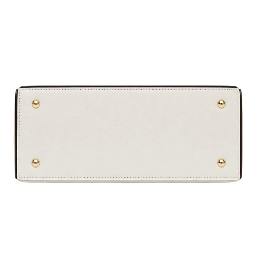 Bagique White Luxe Executive Tote