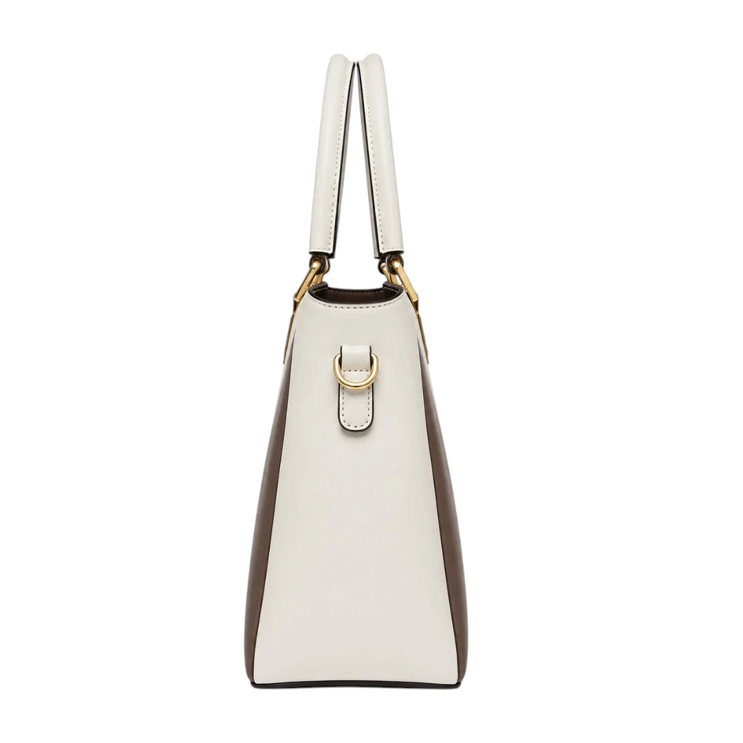 Bagique White Luxe Executive Tote