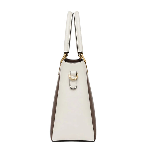 Bagique White Luxe Executive Tote